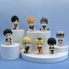 8 Stück Volleyball Jugend Spielzeug Anime Charakter Modelle, PVC Puppenmodelle, Q-Version Modelle, Autodekorationen, Kuchenaufsätze Spielzeug