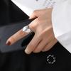 Korean Retro Geometric Open Adjustable Ring for Women - Trendy Fashion Statement