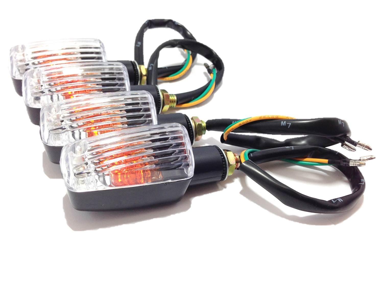 

Nakira 4-Piece Custom Turn Signal, Clear Lens, General Purpose Turn Signal (Clear Lens)