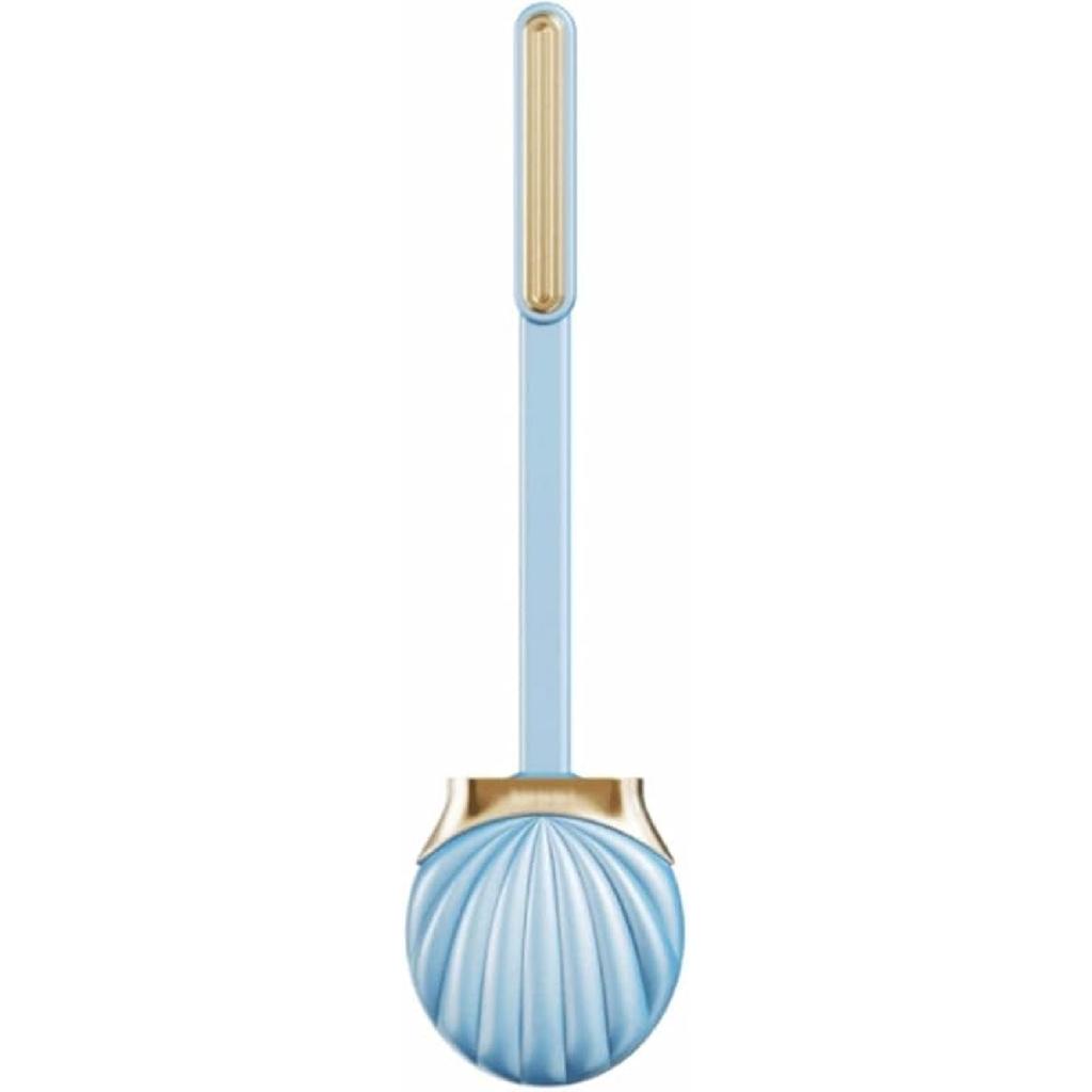 Soft Seashell Shape Toilet Brush with Silicone Bristles Toilet Brush and Holder Creative Toilet Bowl Brush Luxury Bathroom Set Reusable