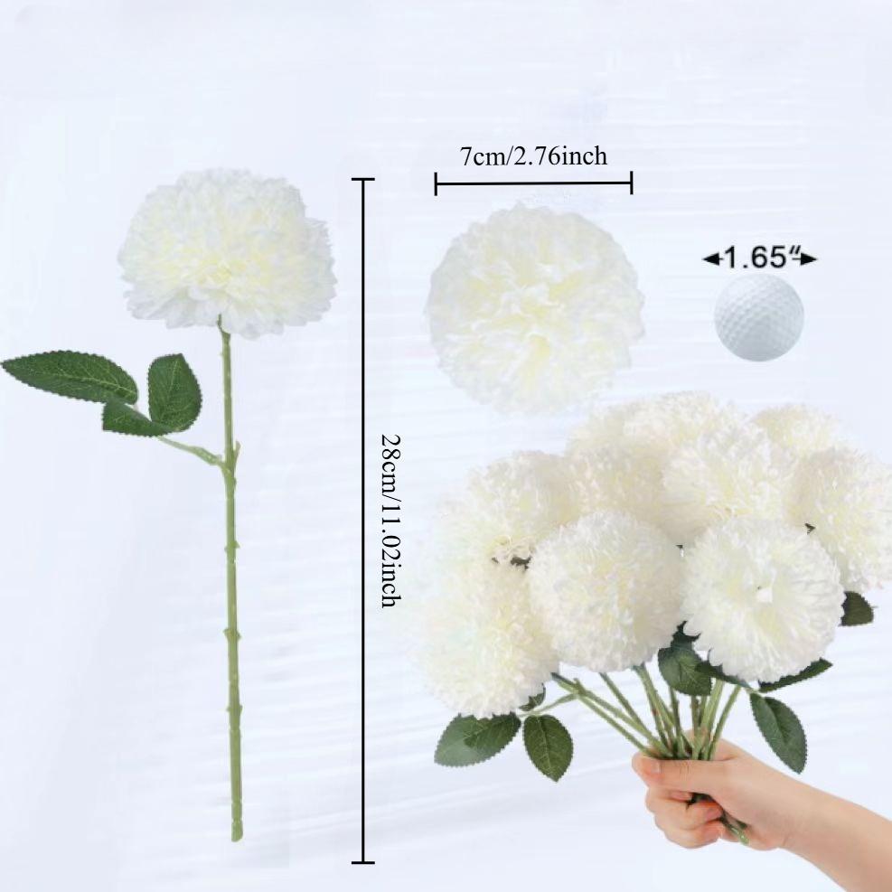5pcs Artificial Fake Chrysanthemum,Long Stem,with No Container,for Halloween,Home Decor,Wedding Decoration ,Christmas Decoration