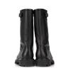 Barbara Chunky Leather 4cm Half Boots Bbg852bk