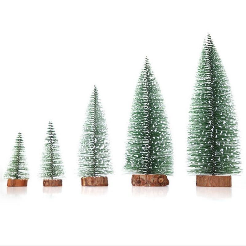 15/20/25/30CM Leuchtender schneebedeckter Weihnachtsbaum Weihnachts-Familienatmosphäre Desktop-Ornamente Nachttisch-Nachtlicht Neujahrsgeschenk