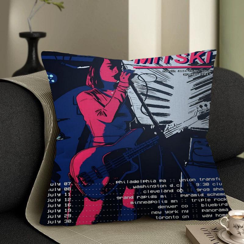 Mitski Decorative Room Aesthetics Pillow Case Home Decor Bedroom Sofa Bed Couch Pillow Cover 45x45
