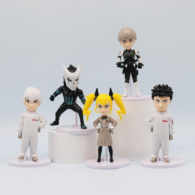 5pcs/set Kaiju No. 8 Reno KAFKA PVC Figurine Model Doll Decorative Ornaments Toys Collect Birthday Gifts