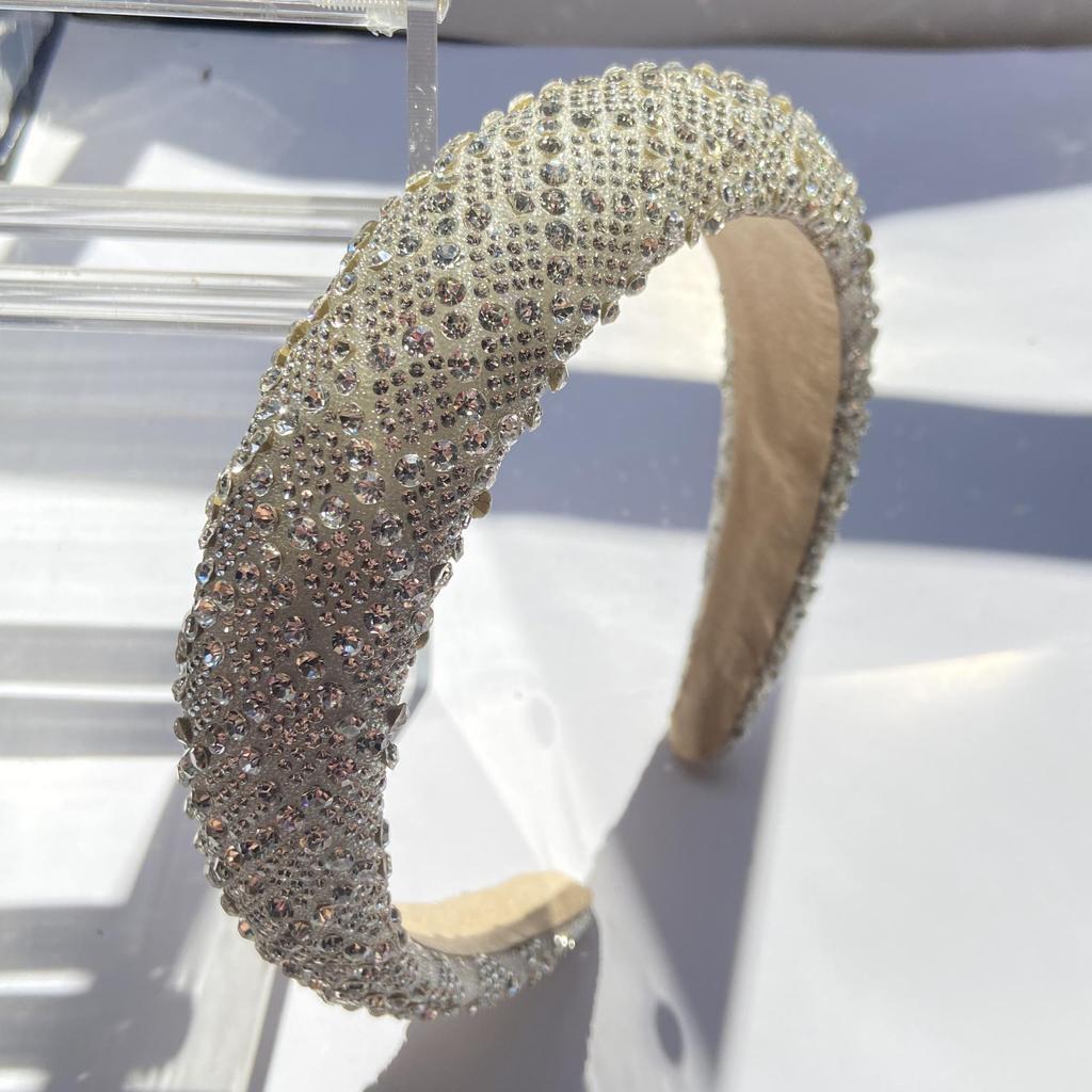 Women's 2025 Luxury Rhinestone Wide Headband: Versatile Bridal & Fashion Accessory