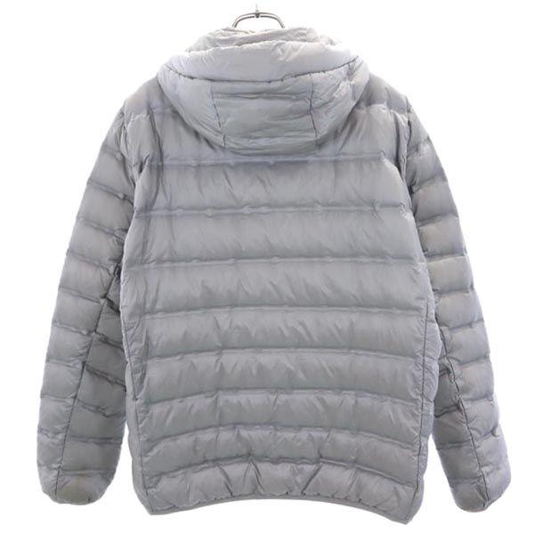 UNIQLO Ultra light down jacket L gray Seamless Hood Men's Used