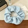 Early Spring 2025 Sea Salt Blue High-End Large Intestine Hair Tie - Brightens Skin, Lazy Style Hair Flower, New Accessory.