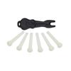 ABS White Acoustic Guitar Bridge Pin String Post Replacement Part