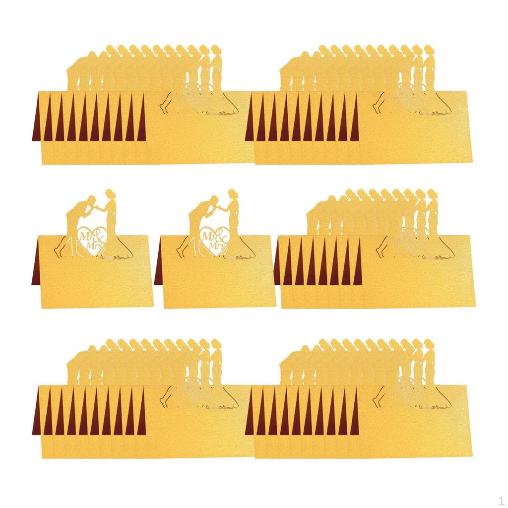 50 Pieces Wedding Place Cards Table Setting Name Card for Anniversary Birthday Banquet Reception