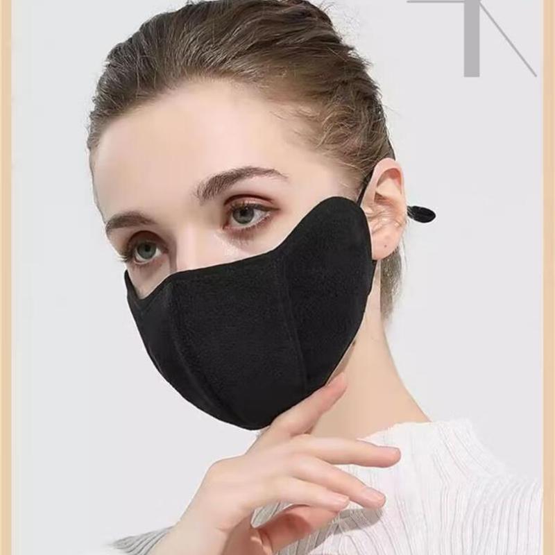 Winter Austenitic Fleece Thermal Mask for Women Thickened Cold Resistant Warm Windproof Breathable Face Mask Eye Protection