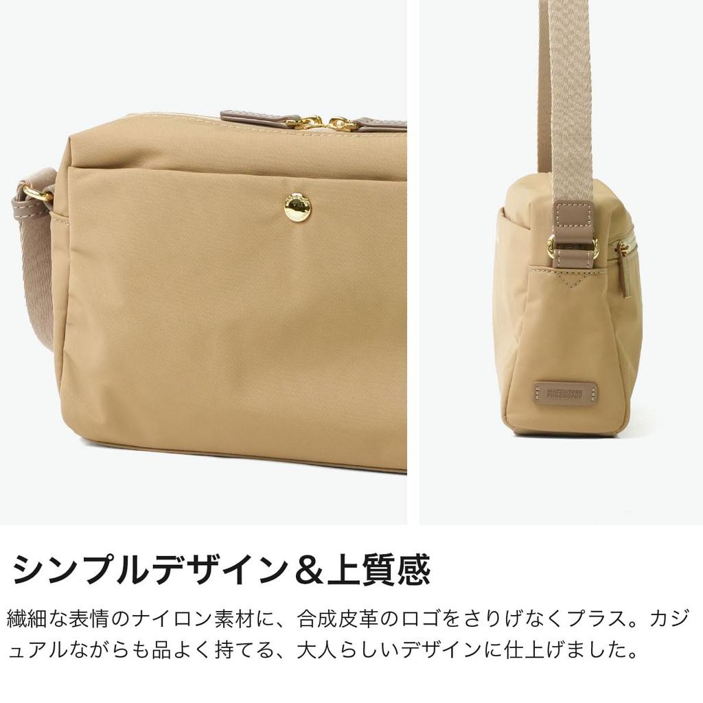 Shoulder Bag 6W06 3L Travel Casual Walking 19132 Black [Mackintosh Philosophy]