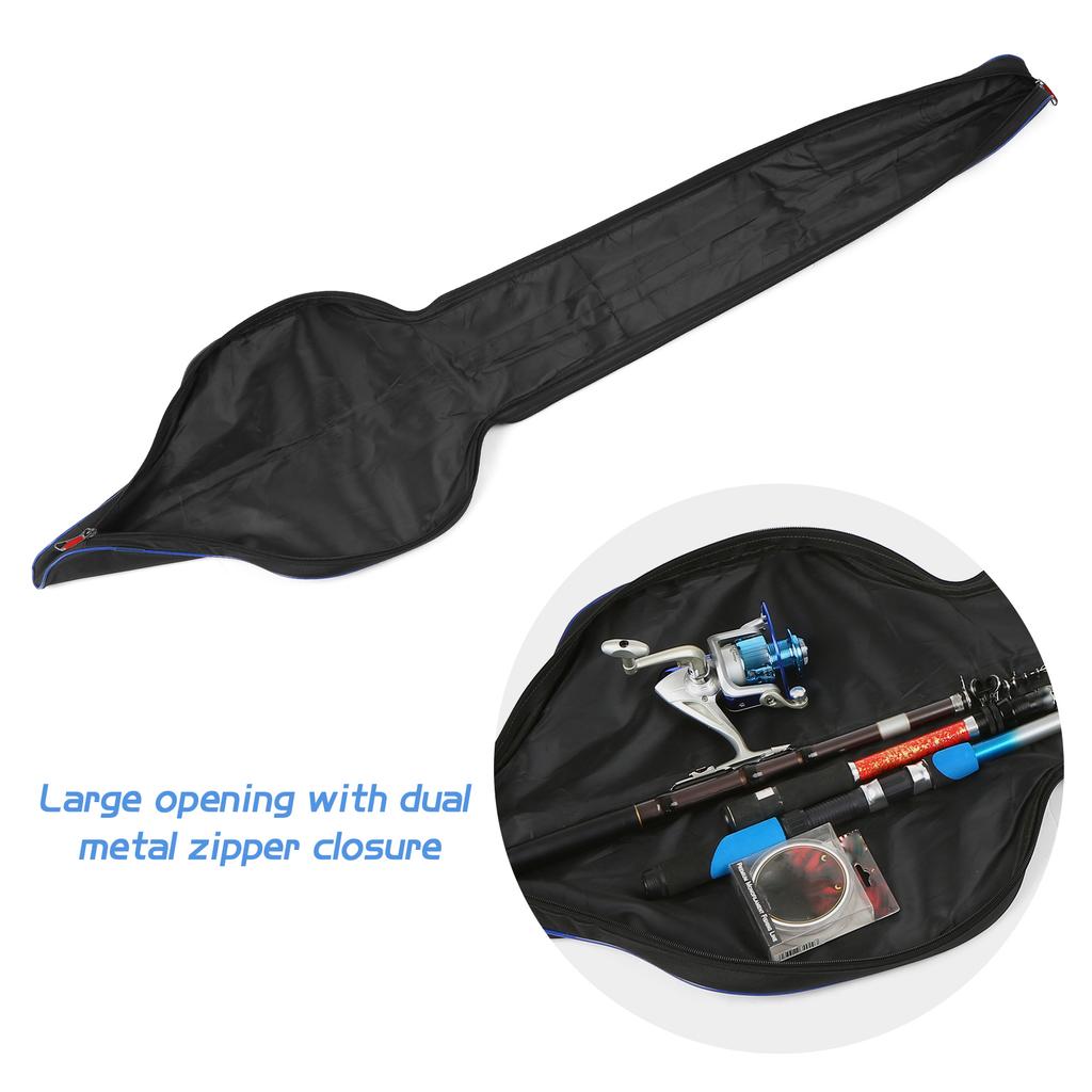 Lixada 63   Angeltaschen Tragbare Angelrutenhülle Faltbarer Angelrutenhalter Großes Fassungsvermögen Ruten Zubehör Organizer