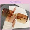 Face Frameless Sunglasses With Uv400 Protection For Fashion And Travel