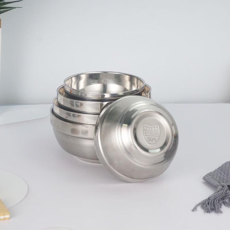 Wuhe 304 Stainless Steel Double-Layer Insulated Bowls