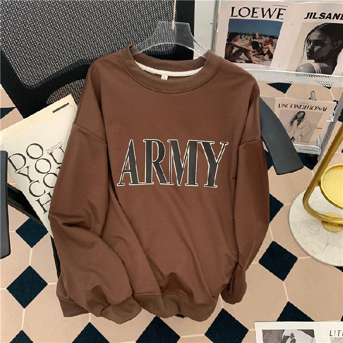 American oversize gray no hat fleece sweater women's spring and autumn 2026 new chic early spring top design sense