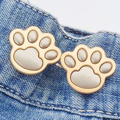 Broches à griffes de chat mignonnes, boucle de taille, broches, Clip, bouton-pression réglable, boutons en jean, accessoires pour vêtements détachables