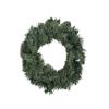 Unverzierte Weihnachtsgirlande mit geschichteten grünen PVC-Tannennadeln für individuelle Dekorationen und Feiertags-Arrangements