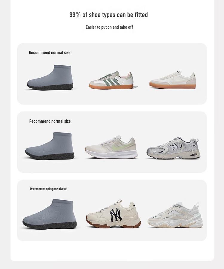 Unisex Waterproof Non-Slip Shoe Covers - Durable and Portable Silicone Rain Boots for Rainy Days, Available for Adults and Children