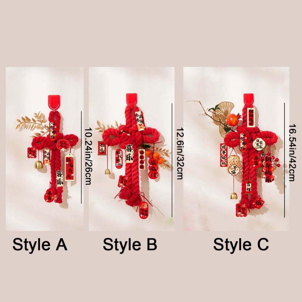 Cotton Spring Festival Pendant Good Luck Wall Door Hanging Ornaments  Housewarming