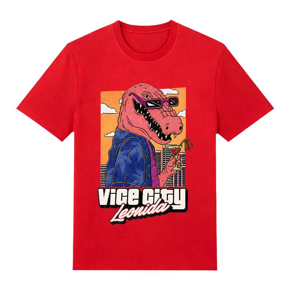 Jason ViceCity Leonida Alligator Grafikdruck T-Shirts Sommer Mode Damen Herren Beliebte Baumwoll-T-Shirts Heißes Spiel Fans Geschenk Y2K T-Shirt