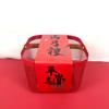 Iron Art Storage & Draining Basket with Wooden Handle - Perfect for Fruit, Vegetables, Full Moon Birthdays, and Housewarming Gifts
