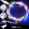 LED USB Fairy String Lights - Decorative Floral Wedding & Holiday Star Lights 