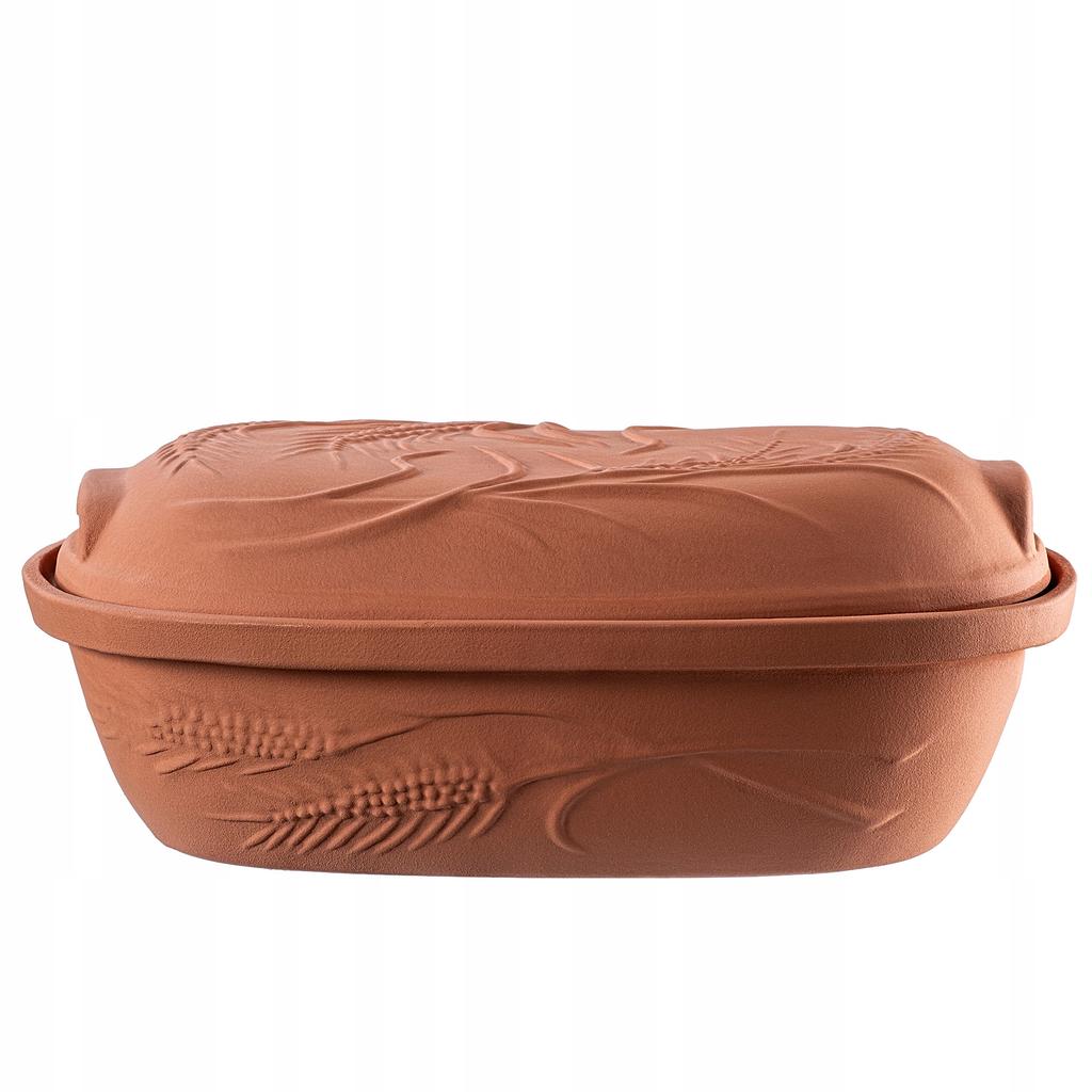 KADAX Roman Clay Pot Oval with Lid