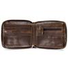 Leather Bifold   Wallet for Men Travel Purse Pouch Gift