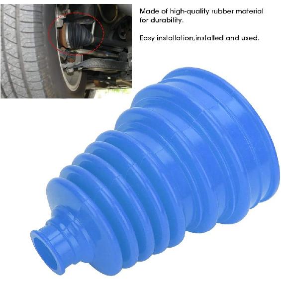 CV Boot Kit, Universal Silicone CV Axle Boot Dust Cover, Rubber, Ball Head Design, Blue, 1 Dust Cover and 4 Clamps