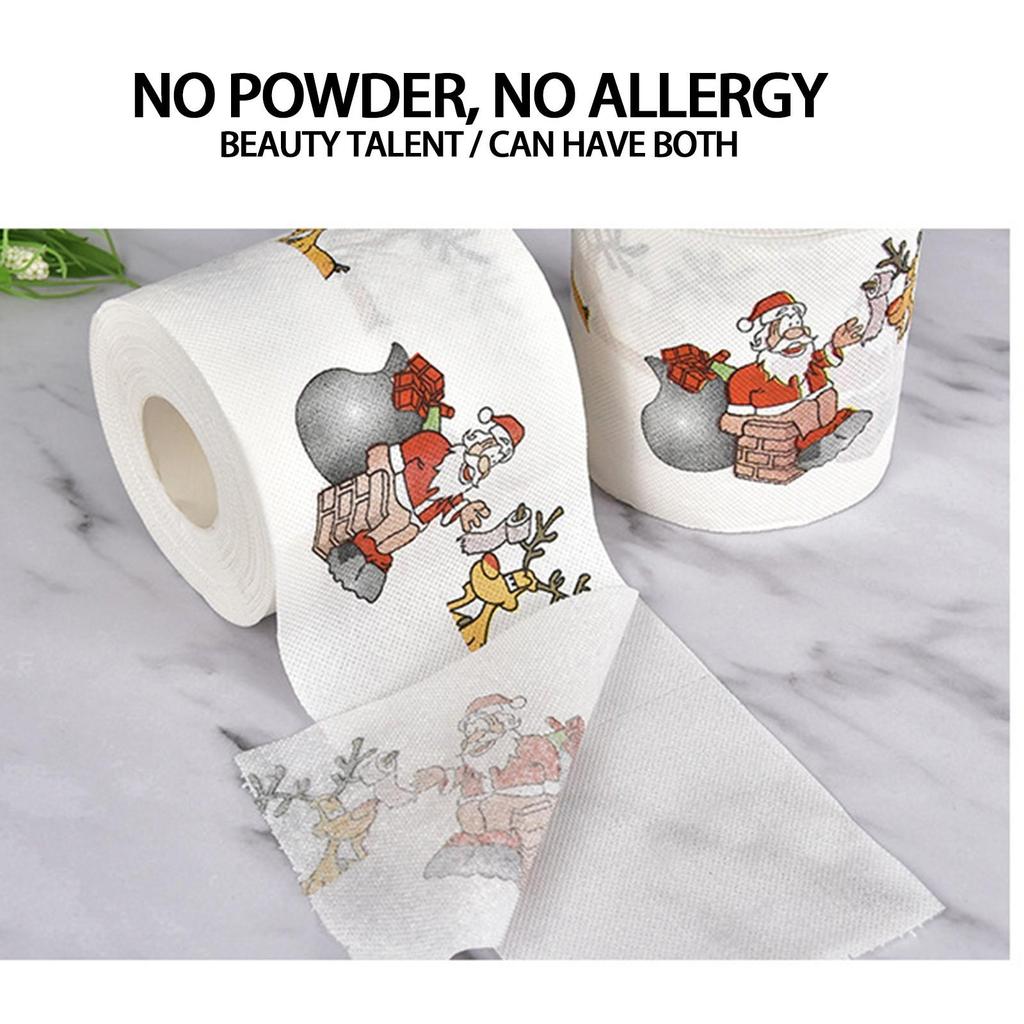 Christmas Roll Paper Napkin Colored Paper Creative Environmental