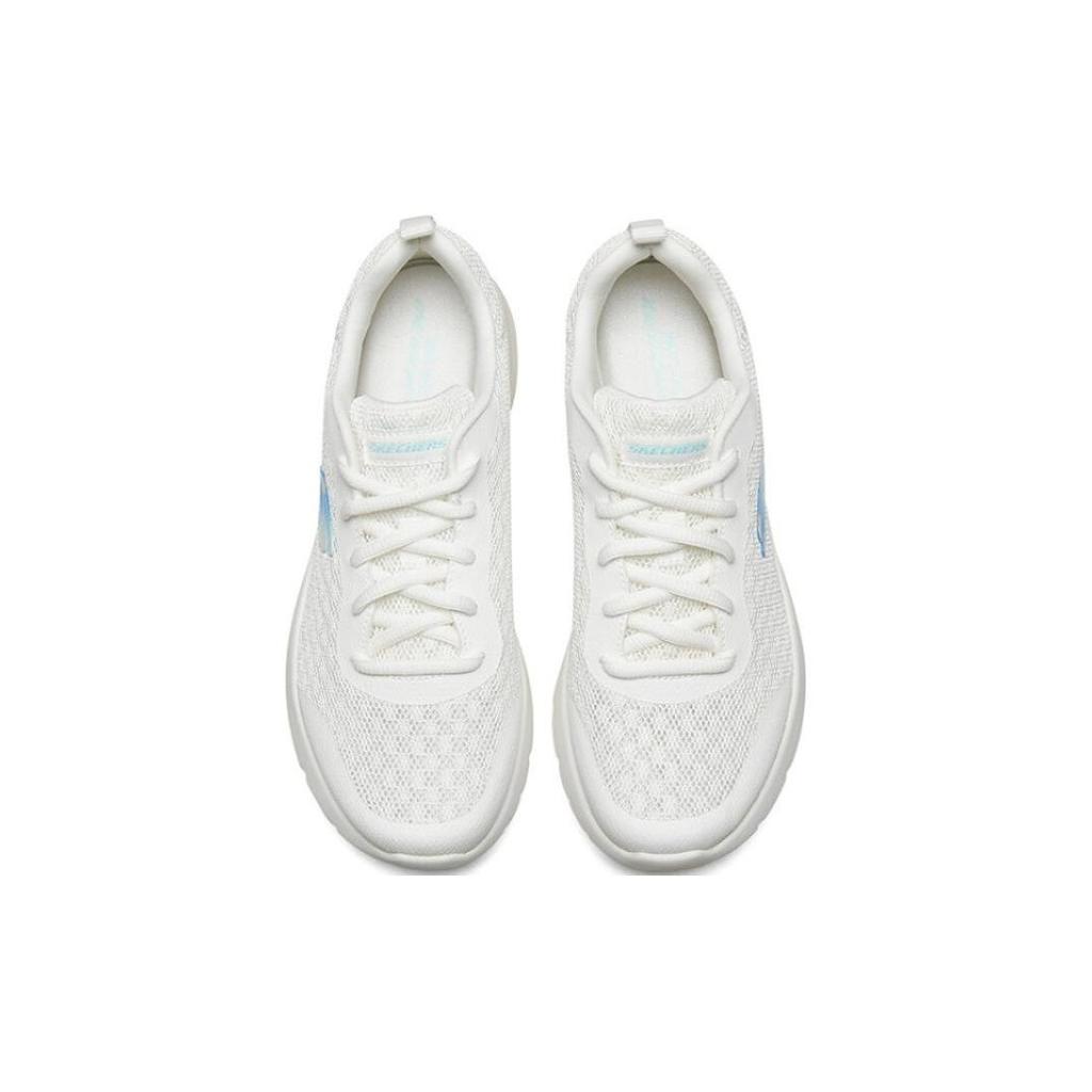 Skechers Dynamight 2.0 Women White Low Top Running Shoes Mesh Breathable Lightweight 149542-WHT
