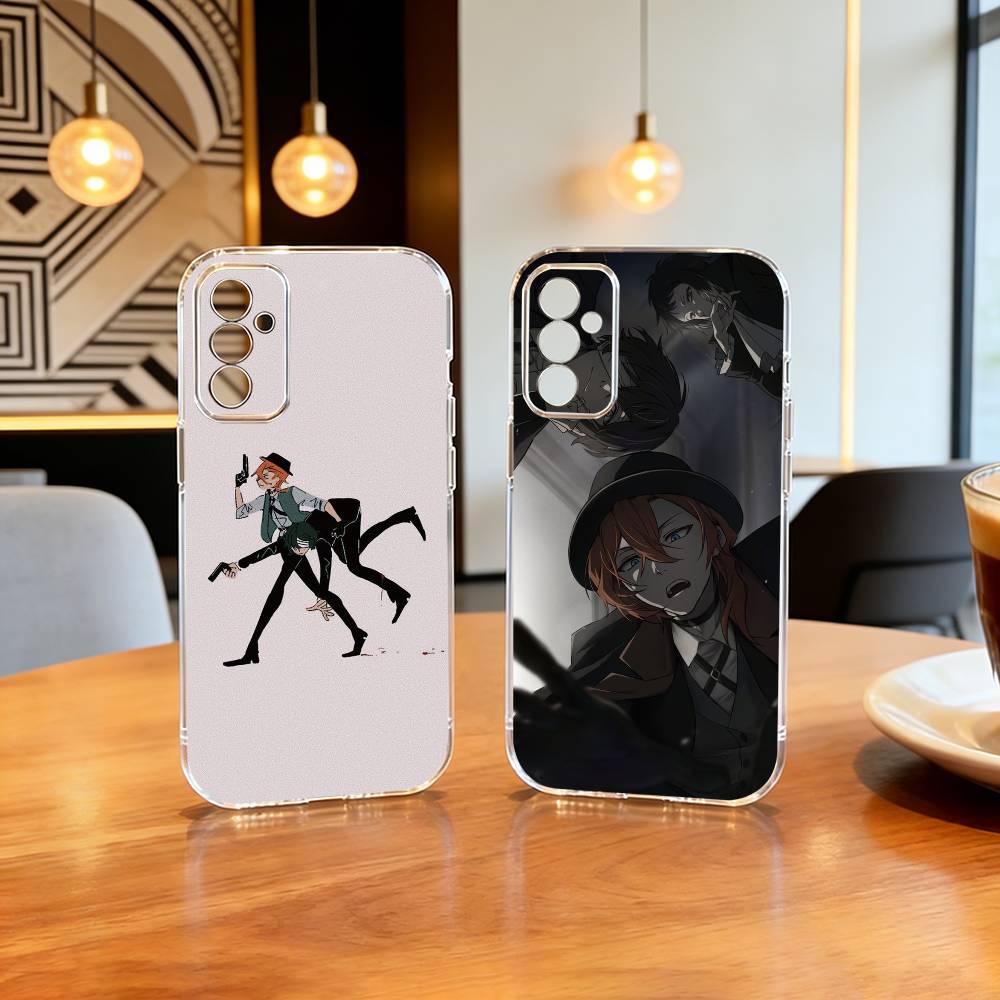 BSD D-Dazai Osamu Phone Case Transparent Silicone Soft For SamsungA10,12,20,21S,30,31,40,50,51,52,70,71