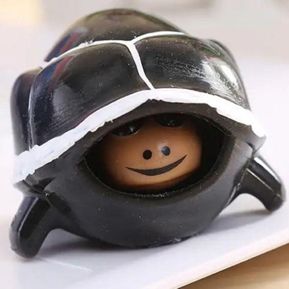 TPR Cartoon Turtle Telescopic Toy Colorful Squeeze Telescopic Head Squeeze Tortoise Toy Gift Kids