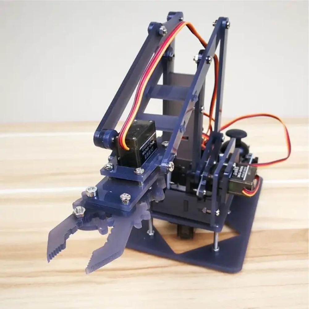 SG90 MG90S 4 Dof Kit Robot Acrilic Mecanic Manipulator Gheară Neasamblat Pentru Arduino Braț Robotic Kit STEAM Programare Braț Robotic