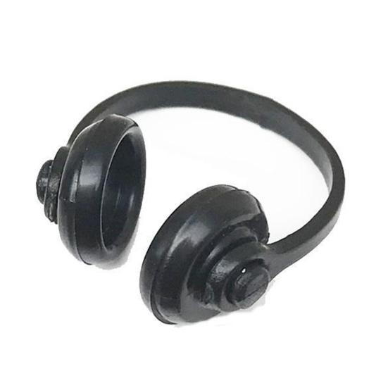 

1/12 Dollhouse Props Mini Cute Headset Model Toy Micro Landscape Decoration чёрный