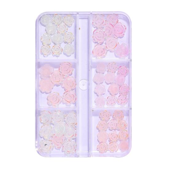 Stilvolle Nageldekoration Lebendige Farbwechselnde Schleife