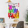 Numberblocks Nástěnná dekorace Gobelín Umění Pro památku mazlíčka Narozeniny Svatba Večírek Pozadí Rodinný dárek