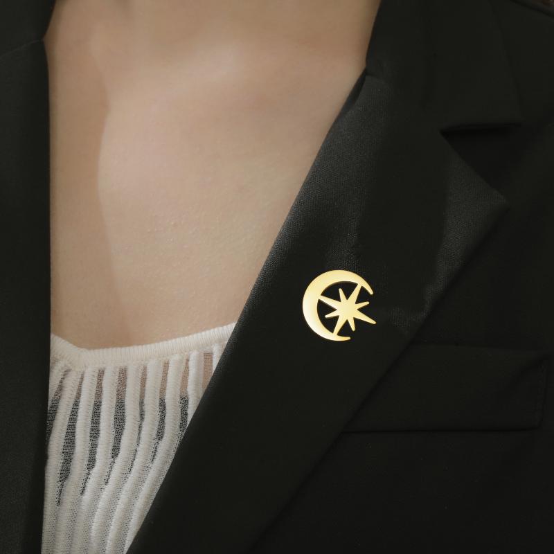 Crown Bee Butterfly Snowflake Lapel Pins Women'S Brooch Gold Color Suit Collar Badges On Backpack Stainless Steel Jewelry