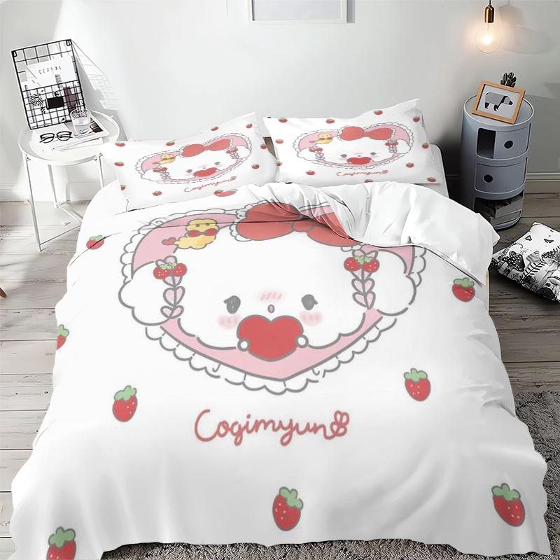 Sanrio Cute Pochacco Bedding Sets Comforter Cover Bed Cover Duvet Cover Pillow Case 2-3 Pieces Sets Room Home Decoration