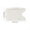 10 Pieces Double Sided ID Card Holder Heavy Duty Open Face for Lanyard Events