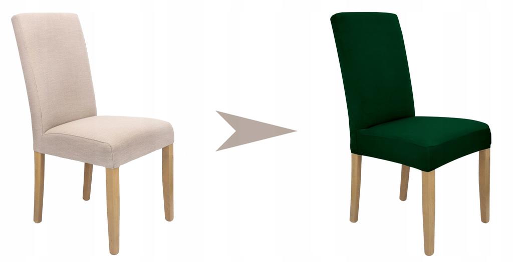 Bottle Green Elastic Chair Cover [21Cd2]