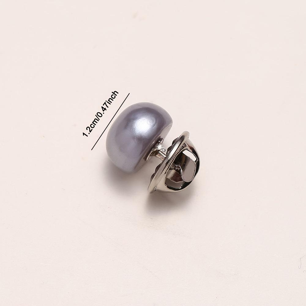 10-1 Imitation Pearl Plastic Snap Buttons, No Sew Adjustable Fastener Clasps, Glossy Round Decorative Buttons, Durable Craft Buttons
