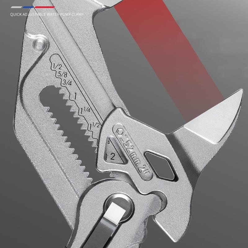 Quick Adjust Water Pump Pliers with Not  Slip Plastic Dipped Handle Manual Plier Tool for Home Plumbing & Auto Repair