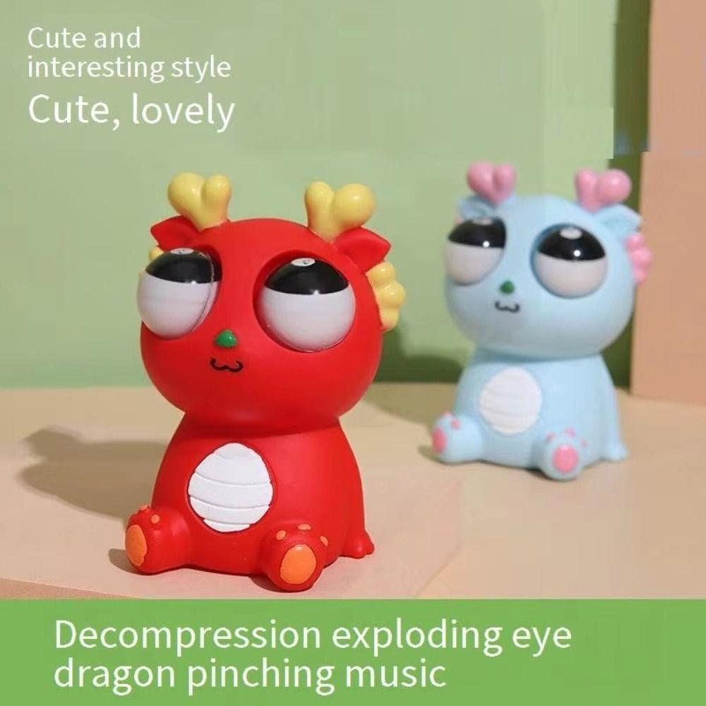 Panda Eyeball Burst Squeeze Toy Simulation Dragon Squeeze Stretching Ball  Kids Holiday Gift