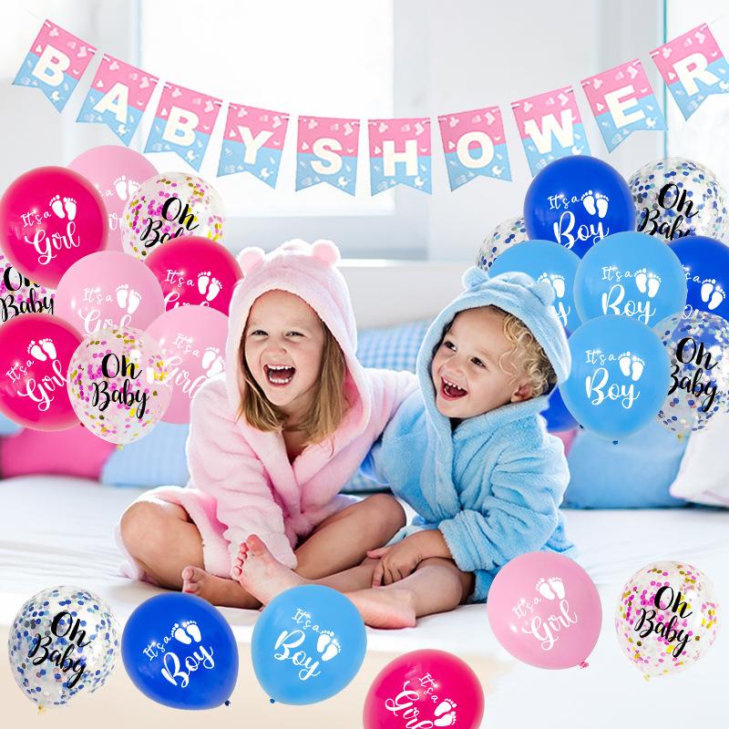 Baby Shower Balloon Set Baby Shower 12 Inch Latex Printed Balloon Set Decoration