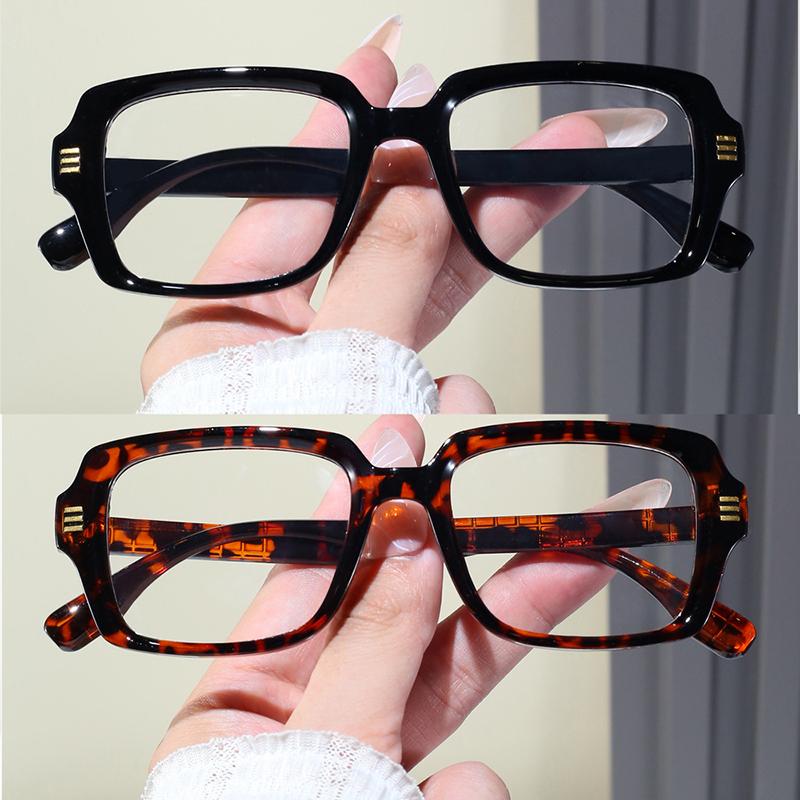 2PCS Classic Simple Fashionable Design Customizable Prescription Reading Glasses Anti-Blue Light Computer Glasses