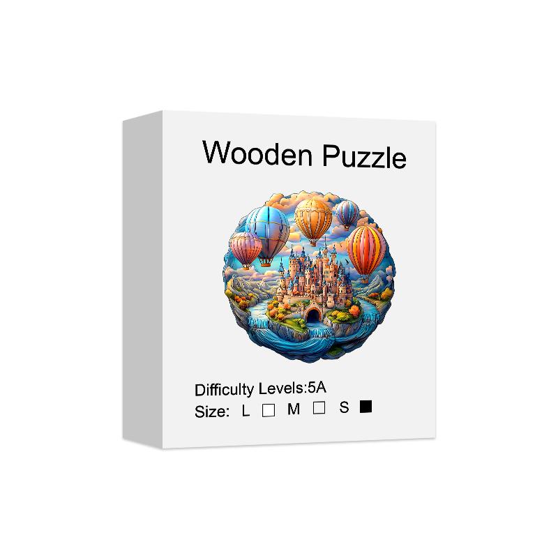 Holzpuzzle für Erwachsene - Traumschloss Puzzle, Holzpuzzles in einzigartiger Form, Moderne Kunst Heimdeko, Gute Geschenkidee