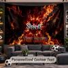 Wall Hanging Tapestry Custom NameSlipknot Pattern Personalized Printed Fabric Wall Decor