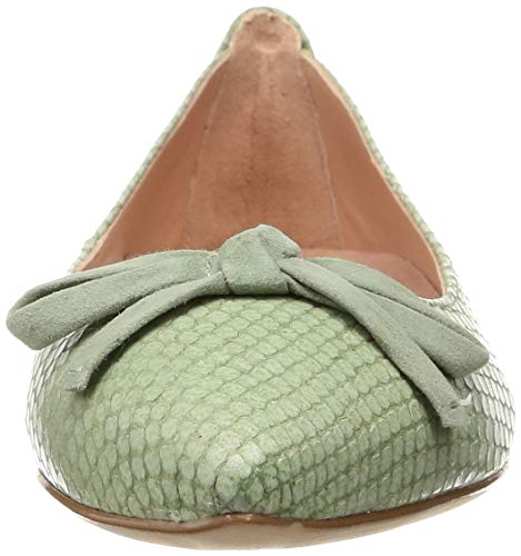 Unisa Damen Spitzballerinas, Hellgrün/Python, Größe 22,5 cm, 2E